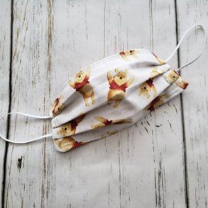 Winnie the Pooh cotton 3 layer face mask (NEW)